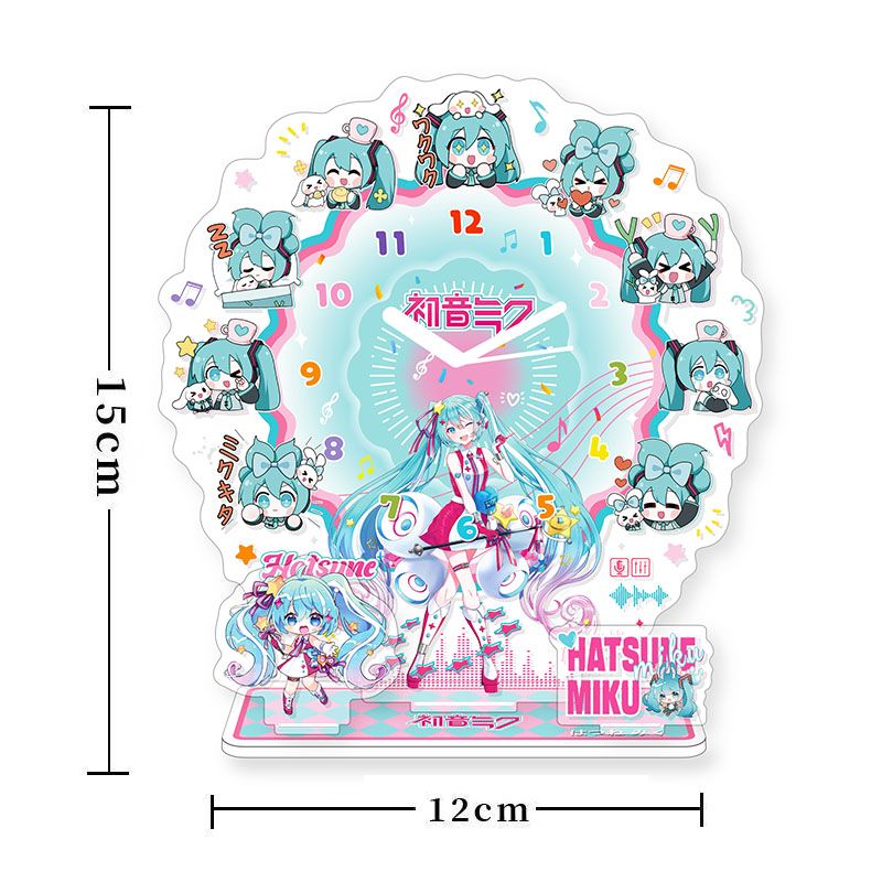 Acrylic Cosplay Prop - 하츠네 미쿠 애니메이션 아크릴 시계 스탠드