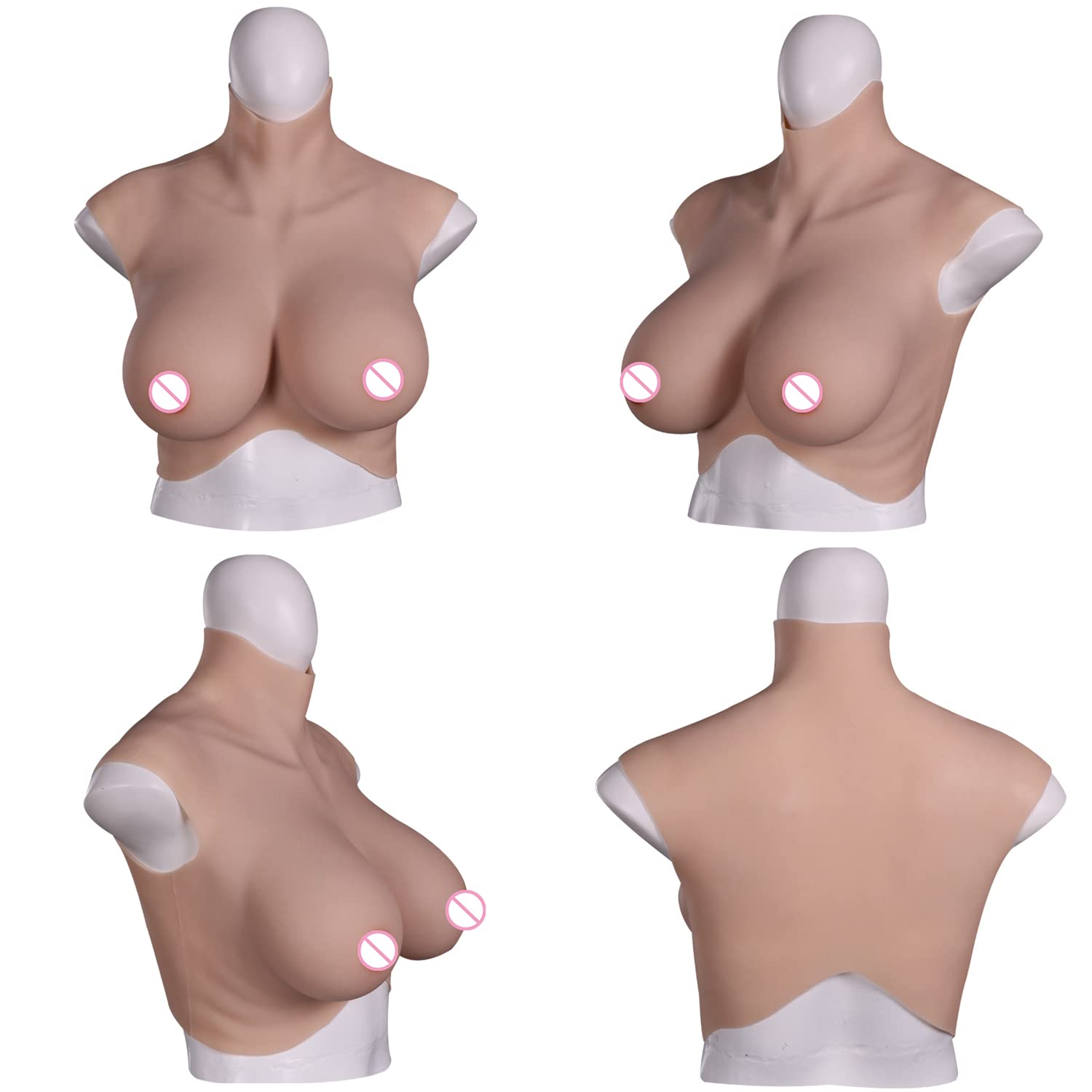 Cosplay Prop Filler - 남성용 가짜 가슴 실리콘 필러, 인공