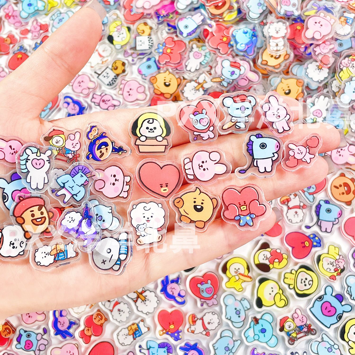 Cosplay Material For Prop - 100개 BT21 BTS 단층 2cm 아크릴