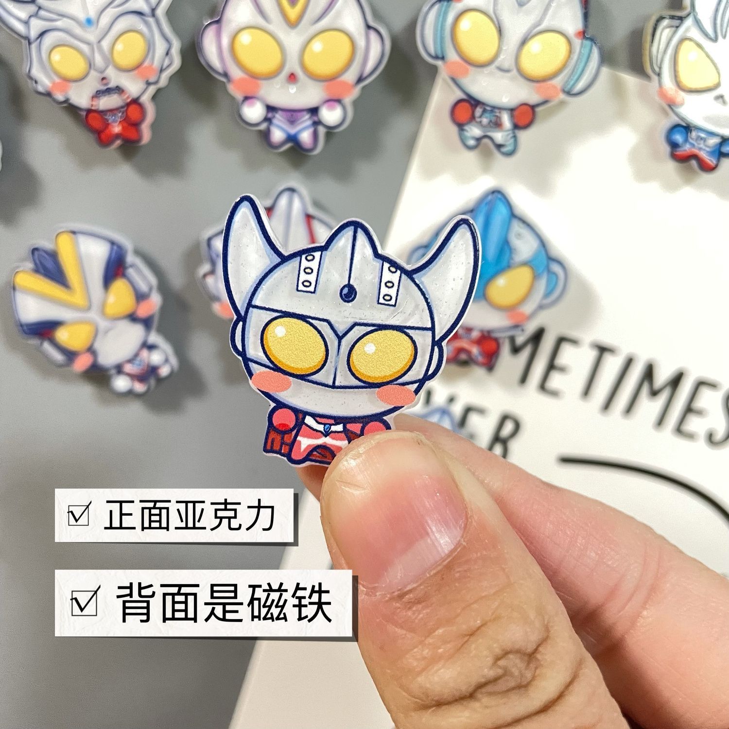 창의적인 만화 캐릭터 쿨 울트라맨 냉장고 자석, 귀여운 - Acrylic Cosplay Prop 리뷰 및 가격