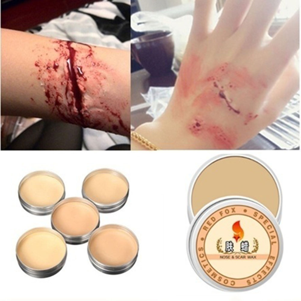 얼굴 몸 가짜 흉터 왁스, 할로윈 코스프레 파티 상처, - Cosplay Prop Paint 리뷰 및 가격