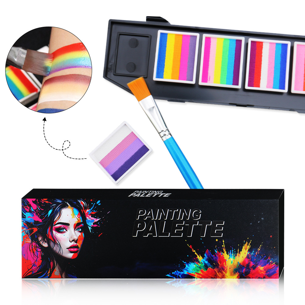 어린이 및 성인용 6색 수성 바디페인트 (브러시 1개  - Cosplay Prop Paint 리뷰 및 가격