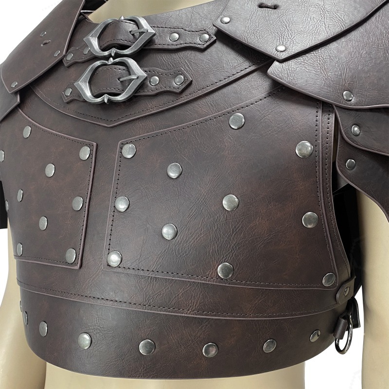 중세 스타일 스터드 장식 어깨 가슴 갑옷 바이킹 하네스 - Cosplay Prop 리뷰 및 가격