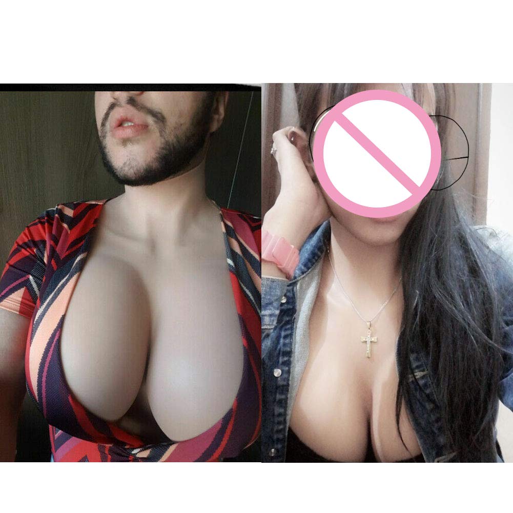 남성용 가짜 가슴 실리콘 필러, 인공 유방 형태, 남성 - Cosplay Prop Filler 리뷰 및 가격