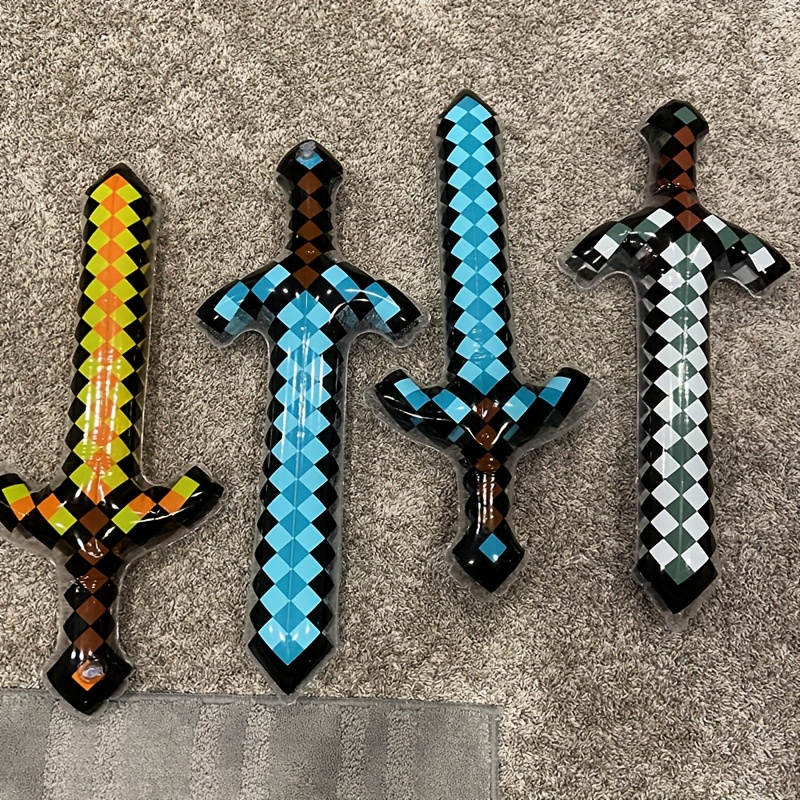어린이를위한 3Pcs 픽셀 스타일 풍선 칼 장난감, 생 - Cosplay Prop Dagger 리뷰 및 가격