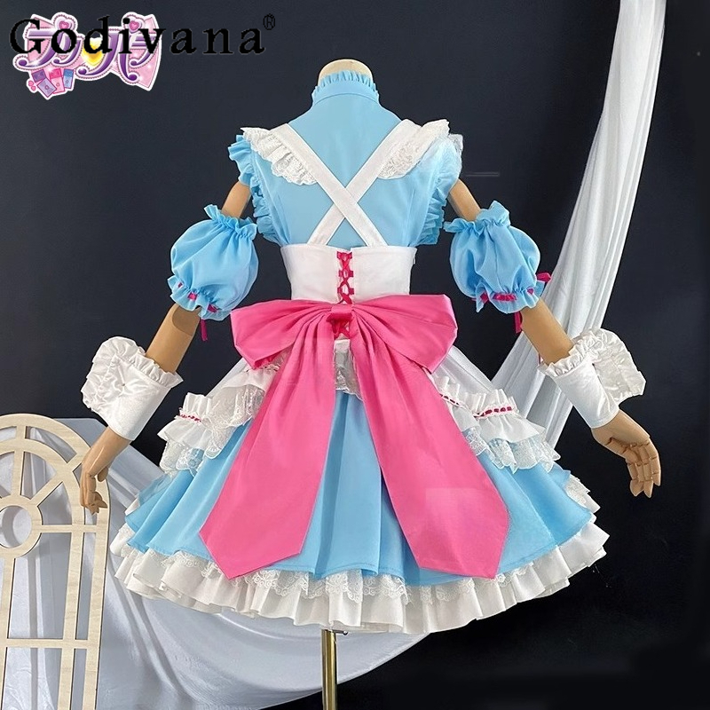 여성을위한 달콤한 유니폼 스커트 세트 메이드 할로윈 카 - Cosplay Prop Designer 리뷰 및 가격